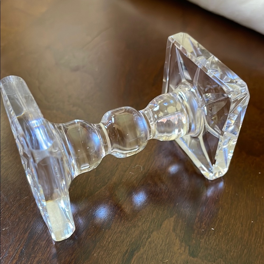 Vintage cut crystal knife rest fine dining collectible